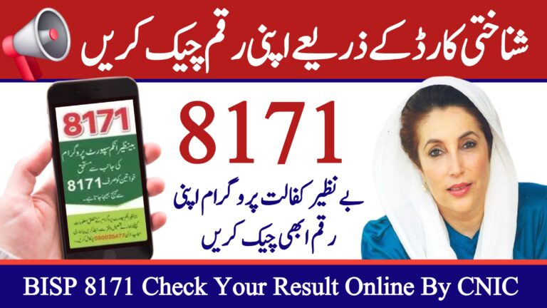 Check Your BISP 8171 Score Online with Your CNIC - 2025 Update, ary digital pk